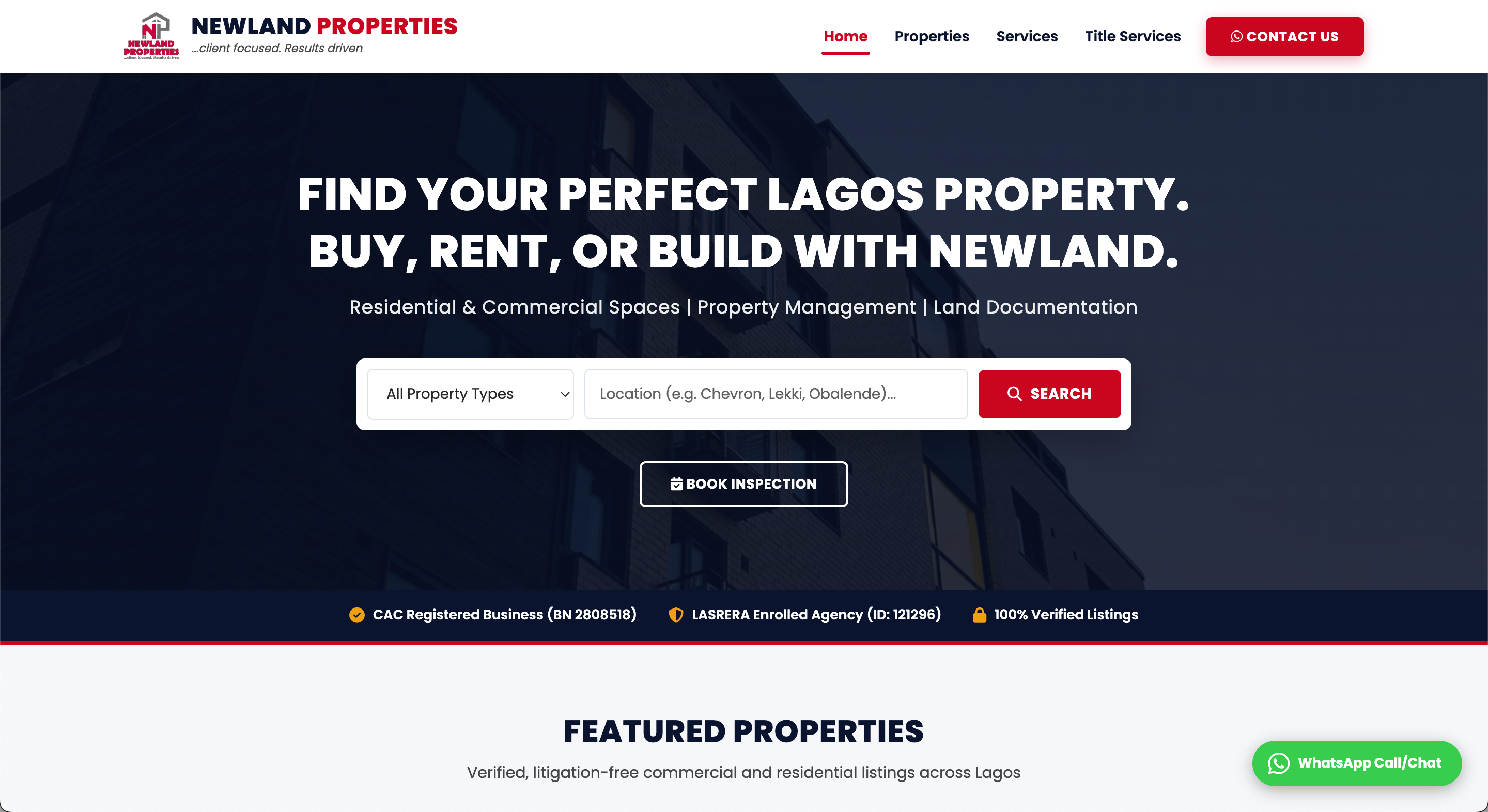 Newland Properties Portal